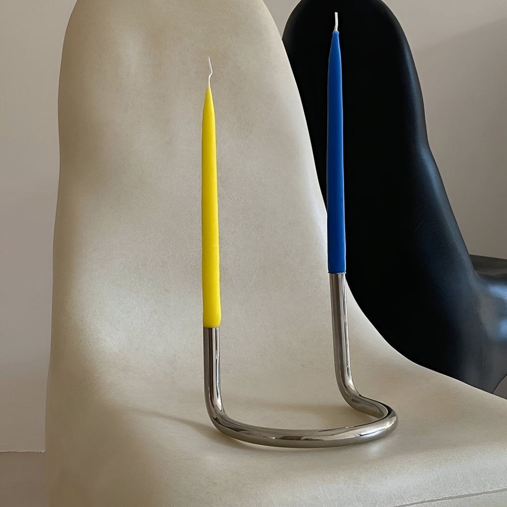 Stainless Steel U-Shaped Candlestick Holder
