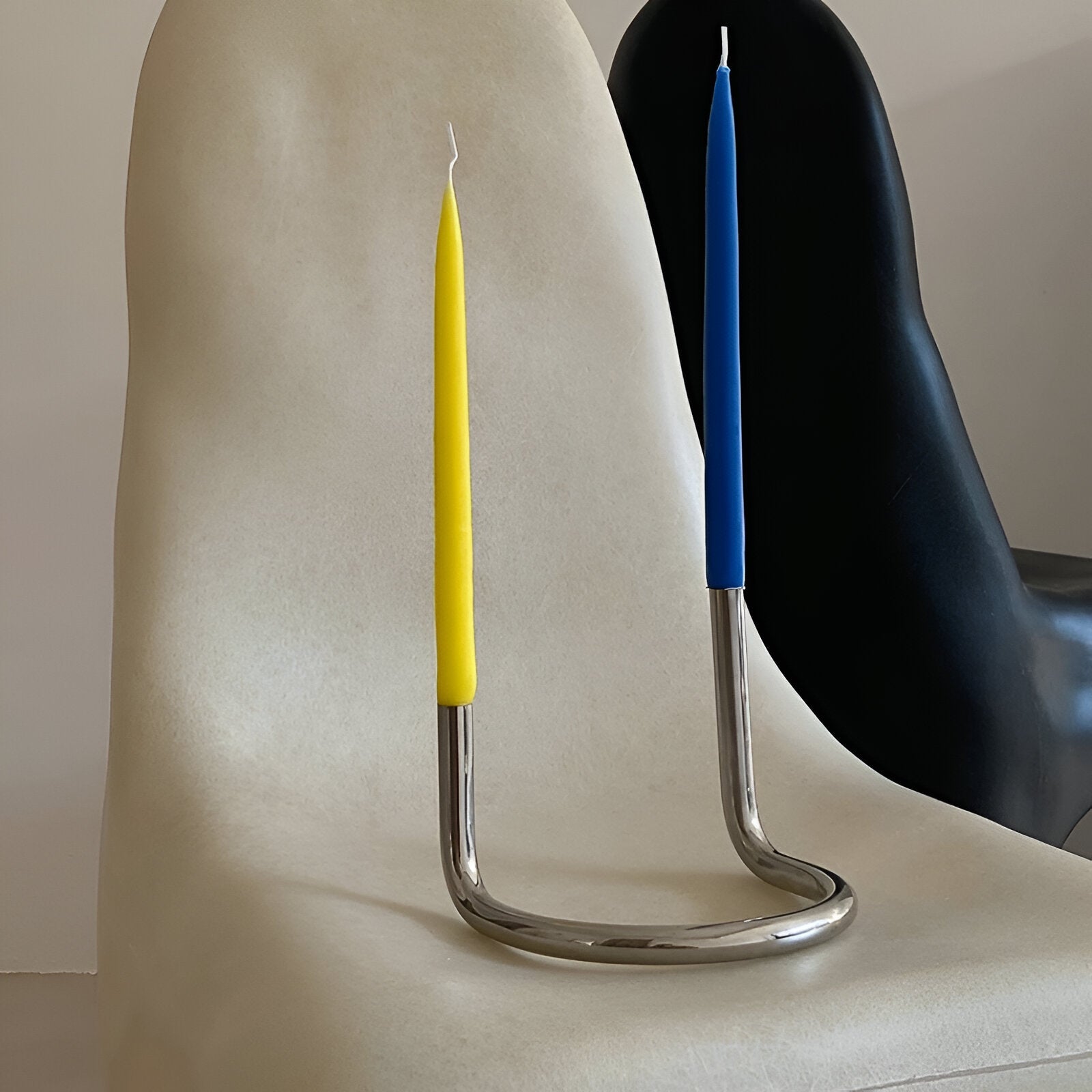 Stainless Steel U-Shaped Candlestick Holder