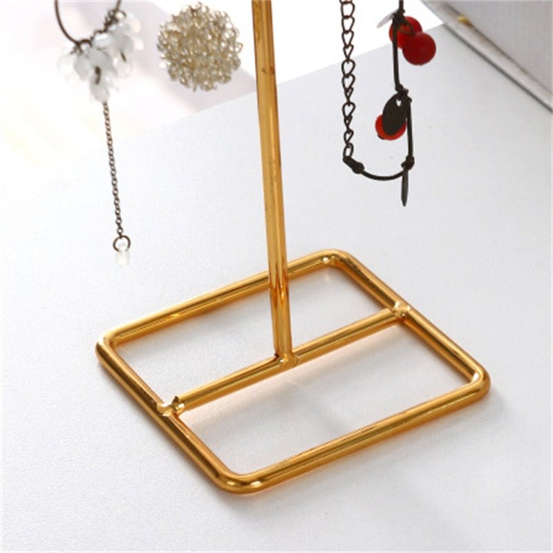 T-Bar Wrought Iron Jewellery Display Organiser with Modern Style