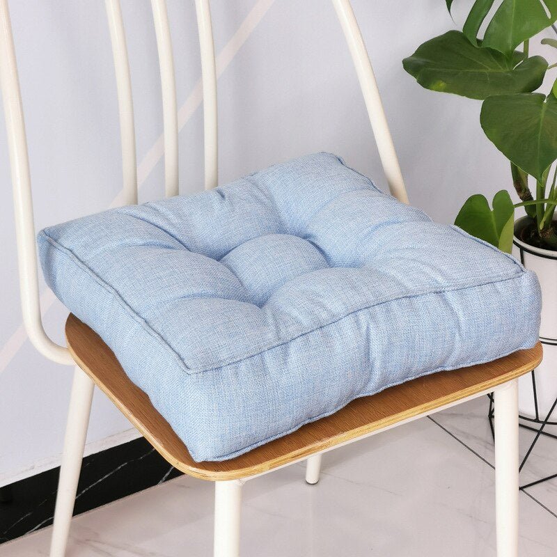 Thickened Candy Coloured Cushion in Imitation Linen Style