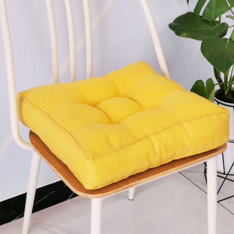 Thickened Candy Coloured Cushion in Imitation Linen Style