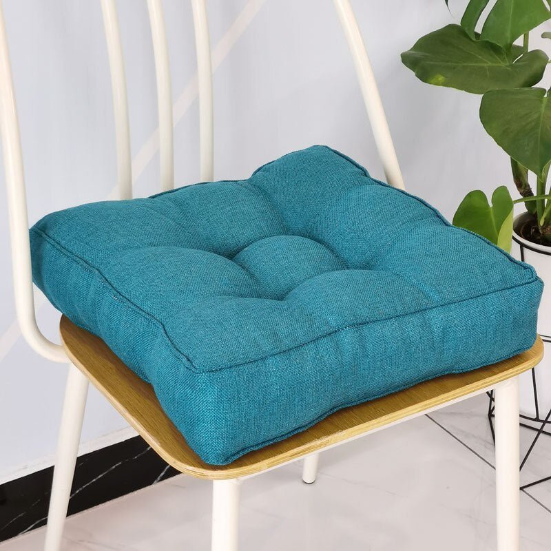 Thickened Candy Coloured Cushion in Imitation Linen Style