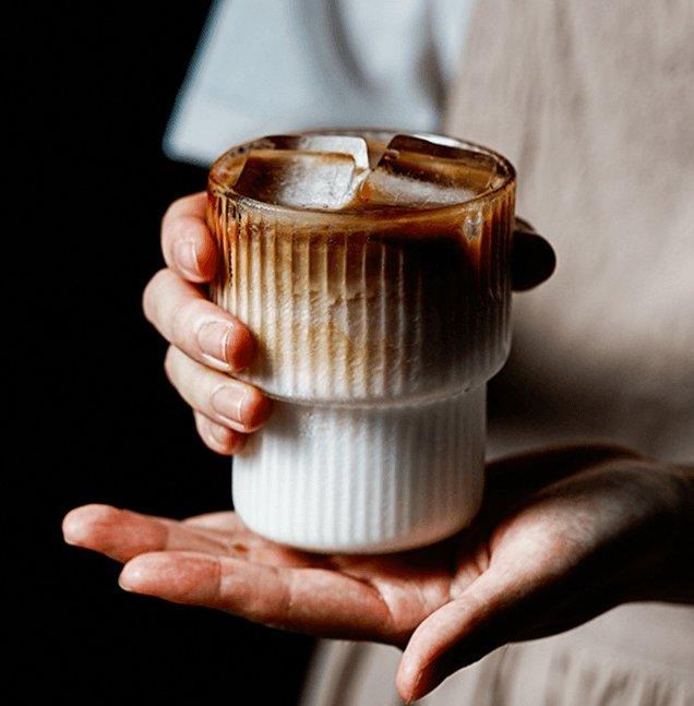 LustraVibe – Luxury Ribbed Glasses Set for Elegant Drinks
